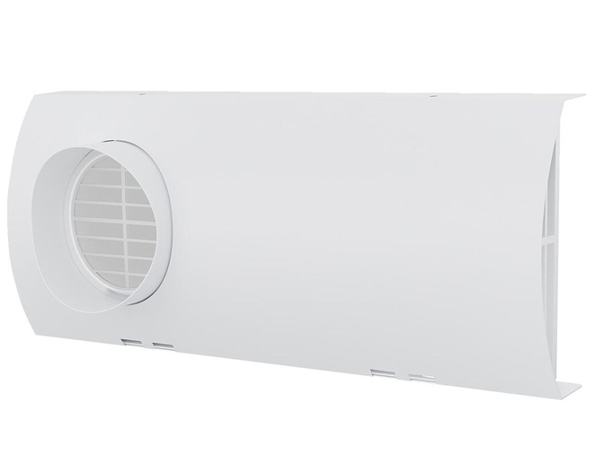 Helios KWL 70 FB-W Fassadenblende mit weißer Beschichtung 40859