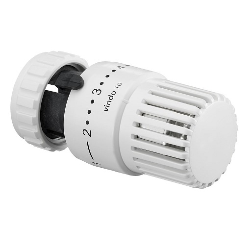 Oventrop Thermostat "vindo TD" 7-28 C, 0 * 1-5, Flüssig-Fühler, weiß 1013076