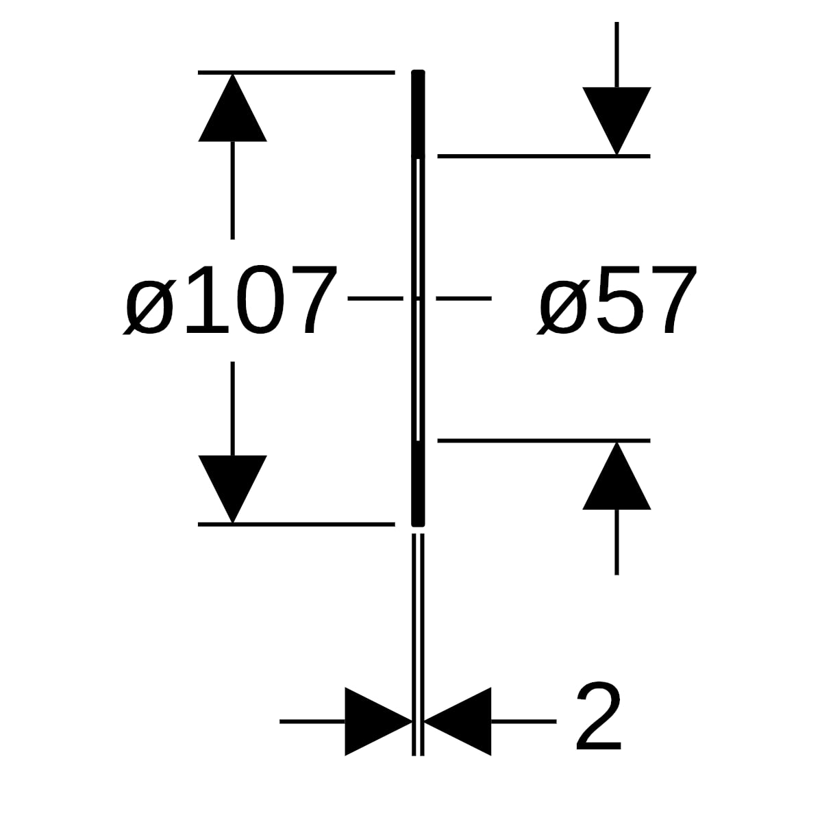 Geberit Flanschdichtung Faserverbundwerkstoff DN50,PN 10/16 600.046.00.1