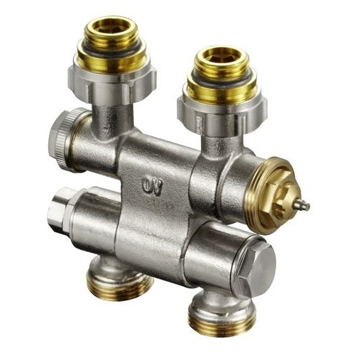Oventrop Anschlussarmatur"Multiblock TF" 1/2"AG x 3/4"AG, 1-und 2-Rohr, schwenkbar 1184035