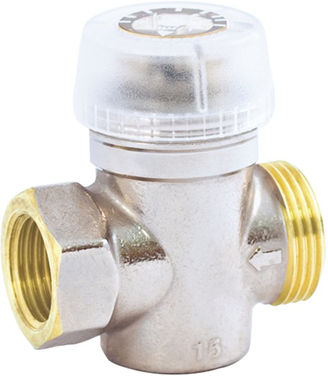 Taconova Abgleichventil TacoSetter Rondo DN15 3/4"x3/4" ohne Verschraubung direkte Volumenstromanzeige, ohne Verschraubung 223.3206.341