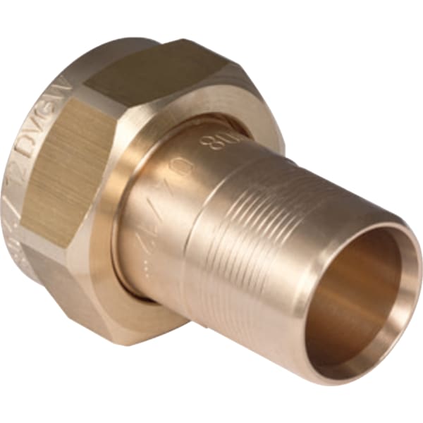 Geberit PushFit Verteilerabgang mit Steckende zu Eurokonus Rotguss d20-Eu3/4 651.624.00.1