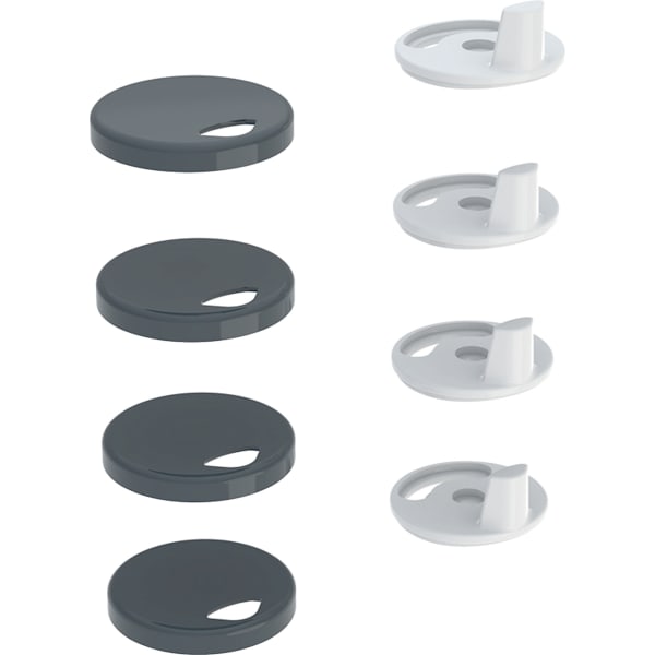 Geberit Set Puffer für WC-Sitzring fixiert für Geberit AquaClean Mera Classic 244.108.00.1