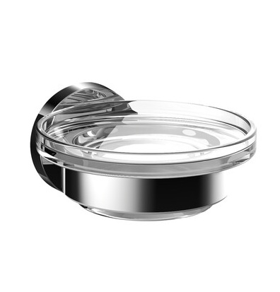 Emco Seifenhalter Round Glasteil klar chrom 433000100