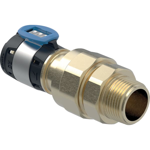 Geberit FlowFit Übergangsverschraubung mit AG SiBr d40-R1 1/2 620.594.00.1