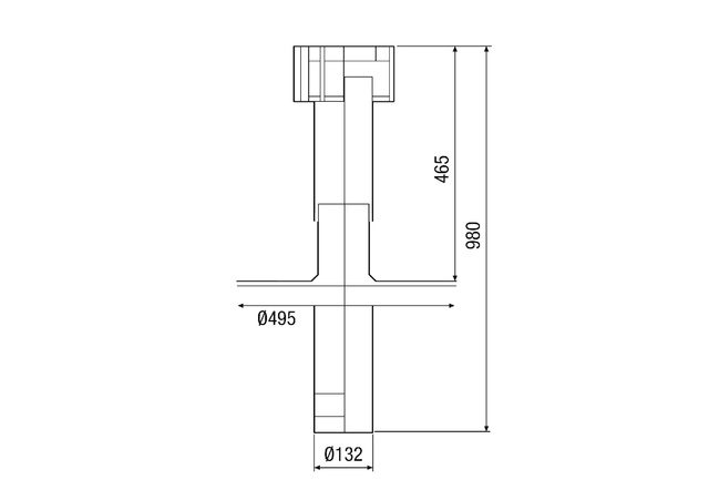Maico Dachpfanne DP 125 A Aluminium, für Anschluss DN125 0092.0382