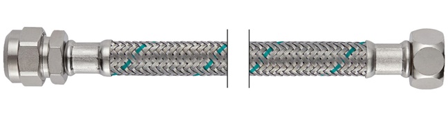 Neoperl NEOFLEX Panzerschlauch DN8 Quetschverschraubung x IG, 3/8"/8mm x 3/8" 50cm 66860450
