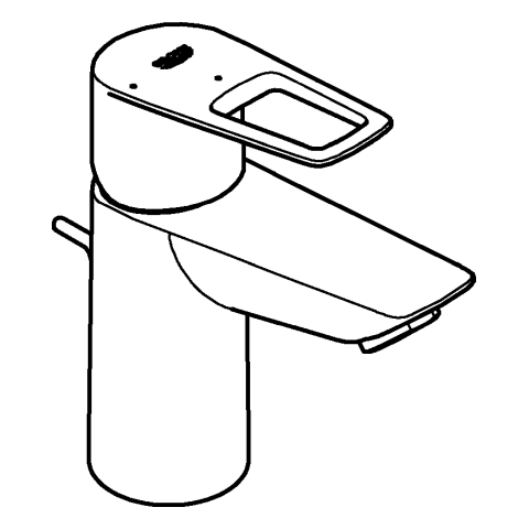 Grohe BauLoop Einhand-Waschtischbatterie chrom S-Size Mittelstellung kalt 22054001