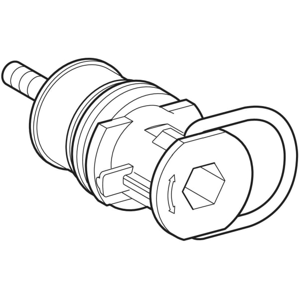 Geberit Filterhalter mit Drosselschraube Urinal-Steuerung mit elektronischer Spül-Auslösung 241.060.00.1