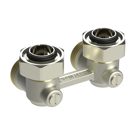 Danfoss Hahnblock RLV-KB 3/4" Eck für 2-Rohr-Anlagen 003L0393