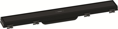 Hansgrohe RainDrain Match Duschrinne 600mm mit höhenverstellbaren Rahmen schwarzmatt 56036670