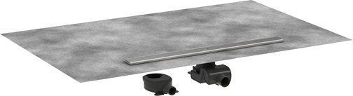Hansgrohe Komplettset RainDrain Allround 800mm für Standard / flache Installation gebürstet edelstahl 56187800