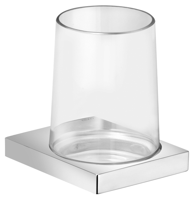 Keuco Glashalter Edition 11, mit Echtkristall-Glas, verchromt 11150019000