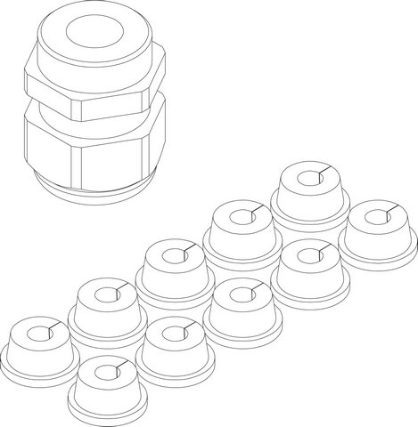 Bosch / Buderus Kabeldurchführung Set 87376010950