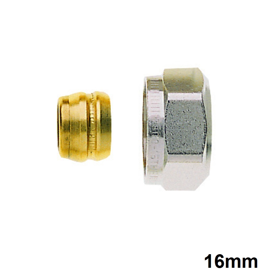 Heimeier Klemmverschraubung für Kupfer- und Stahlrohr 16mm Anschluss G 3/4 AG 3831-16.351