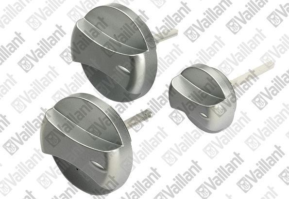 Vaillant Knopf platin 3 Stück für Gas-Wandheizgerät VC 104/3-E VC 105/3-E (R1) 114289