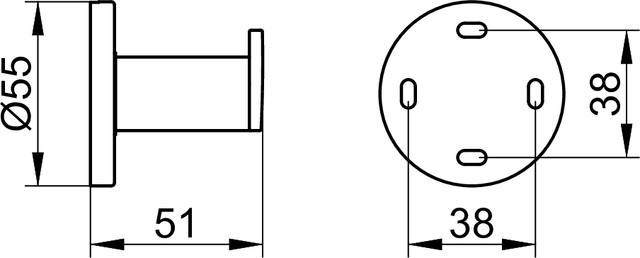 Keuco Handtuchhaken Plan schwarz 14914370000