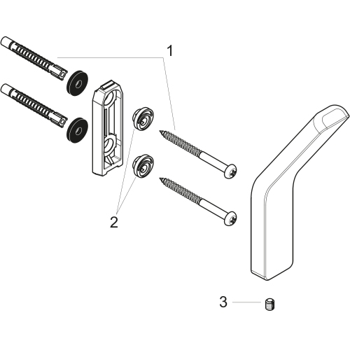 Hansgrohe Einzelhaken Axor Universal Accessories brushed nickel 42801820