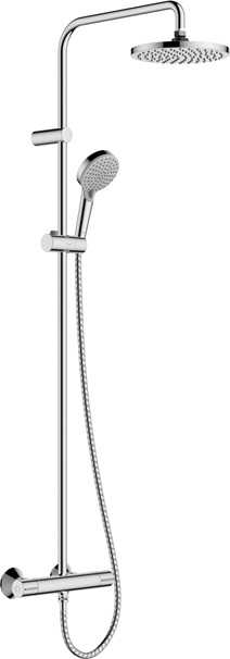 Hansgrohe Showerpipe 200 1jet Vernis Blend Green chrom mit Brausethermostat 26318000