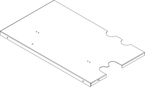 Bosch / Buderus Abdeckung A/W vorne 8738209430