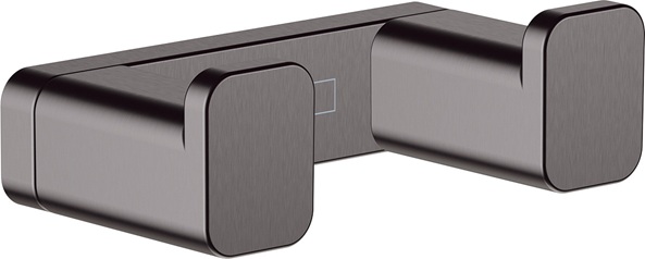 Hansgrohe Doppelhaken AddStoris brushed black chrom 41755340