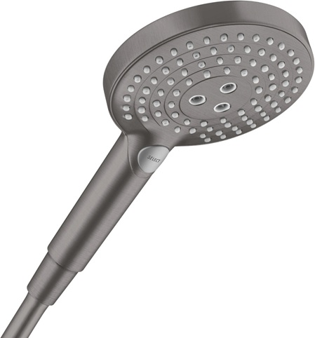 Hansgrohe Handbrause Raindance Select S 120 3jet EcoSmart brushed black chrom 26531340