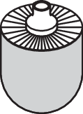 HEWI Bürstenkopf, zum Austausch an WC-Bürsten 100.20.010..., 800.20.010..., 805.20.020 und 900.20.010.. Bajonettverschluss, 25 Stück 921052