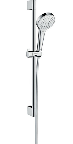Hansgrohe Brauseset Croma Select S Vario/ Unica'Crometta mit Brausestange 650mm weiss/chrom 26562400