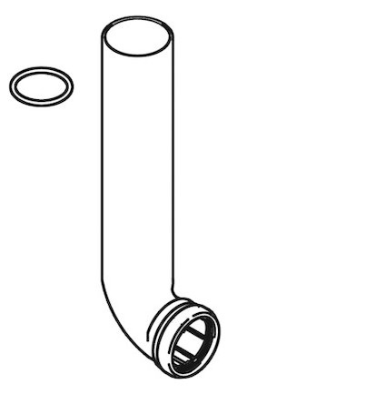 Schell Spülrohr mit O-Ring für MONTUS Spülkasten 12cm 292320099