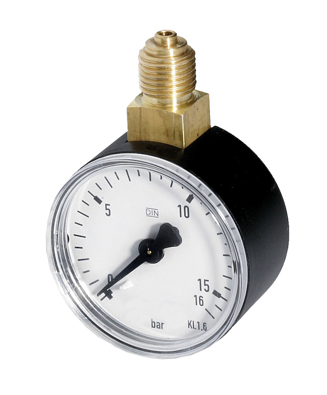 Resideo Manometer, Gehäusedurchmesser 50mm, Anschluss unten G 1/4, Teilung 0-16 bar M08M-A16