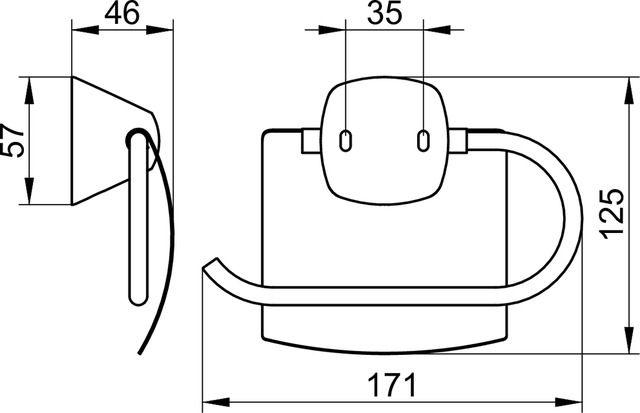 Keuco Toilettenpapierhalter City.2 mit Deckel, verchromt 02760010000