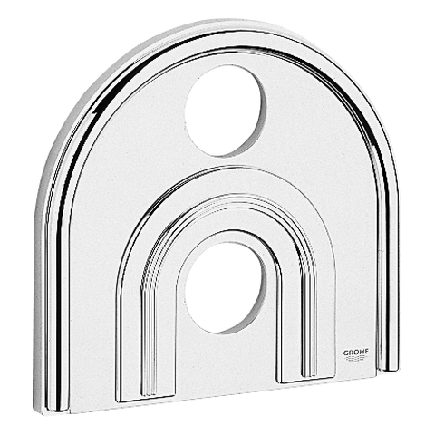 Grohe Rosette für Chiara Thermostat Fertigmontageset 235x218 chrom/mattchrom 47463IP0