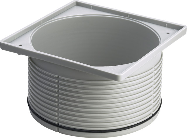 Viega Aufsatzrahmen 4922.4 in 150x150mm Kunststoff grau 534523