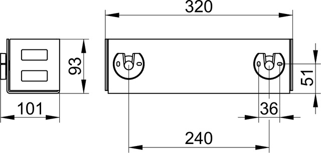 Keuco Seifenkorb 320x93x90mm, weiß 24954510000