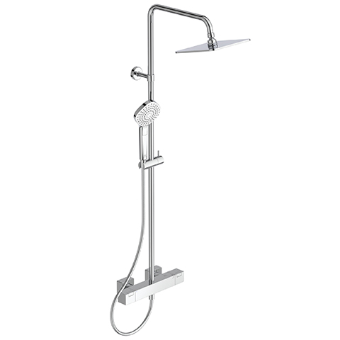 Ideal Standard Duschsystem Ceratherm C100 Square Brausestange rund, chrom A7540AA