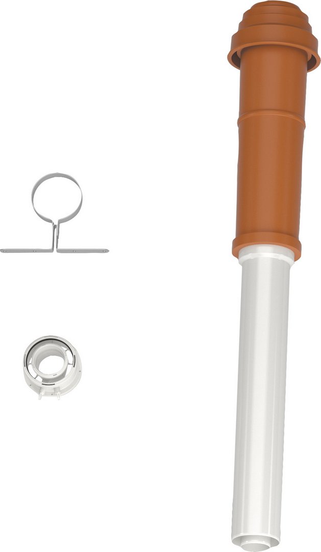 Bosch Dachdurchführung senkrecht, rot, d: 60/100mm Abgaszubehör FC-Set60-C33x 7738112507