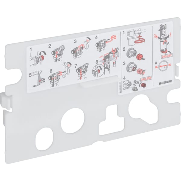 Geberit Schutzplatte zu Kappa UP-Spülkasten, 15cm 240.206.00.1