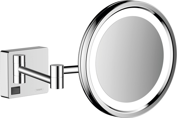 Hansgrohe Rasierspiegel AddStoris chrom mit LED Licht 41790000