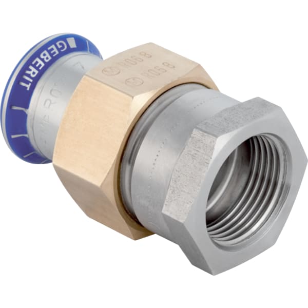 Geberit Mapress Edelstahl Übergangsverschraubung mit IG (LABS-frei) d54-Rp2 85309