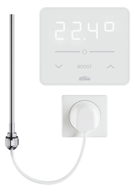 Kermi Heizeinssatz WRS, 1500 Watt Schutzklasse 1, weiß, RAL9003 ZE04330006