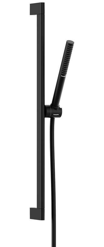 Hansgrohe Brauseset Pulsify S 100, 1 jet mit Brausestange 650mm mattschwarz 24372670