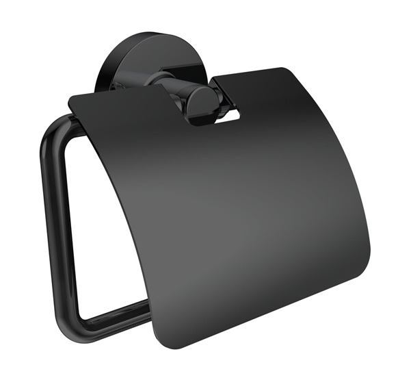 Emco Papierhalter Round mit Deckel schwarz arz 430013301