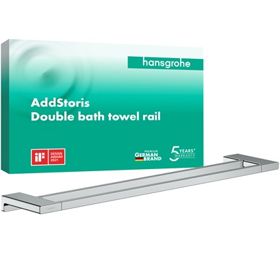 Hansgrohe Doppel-Badetuchhalter AddStoris chrom 41743000