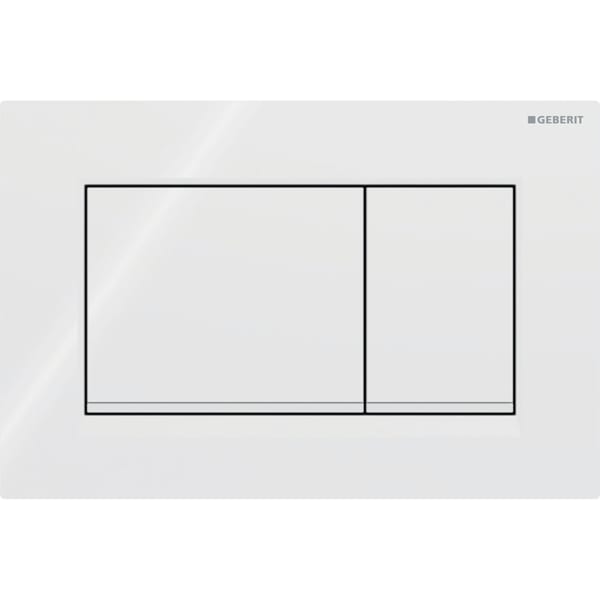 Geberit Sigma30 Betätigungsplatte, für 2-Mengen-Spülung weiß, /weiß matt 115.883.11.1
