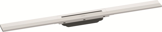 Hansgrohe RainDrain Flex Duschrinne 800mm kürzbar, Fertigset zur freien Montage weiß matt 56044700