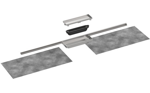 Hansgrohe Fertigset RainDrain Minimalistic 1200mm Duschrinne befliesbar 56223000