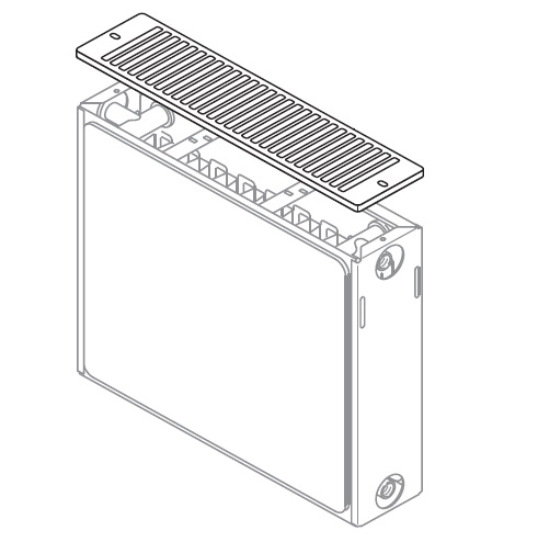 Buderus Aufsteckgitter Typ 20/22 Länge 2800mm für Buderus Flachheizkörper 87183403280