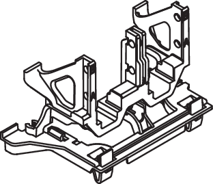 HEWI Hebelblock Spülkasten System S 50, für Spülkasten WC-Module S50.02... 65055