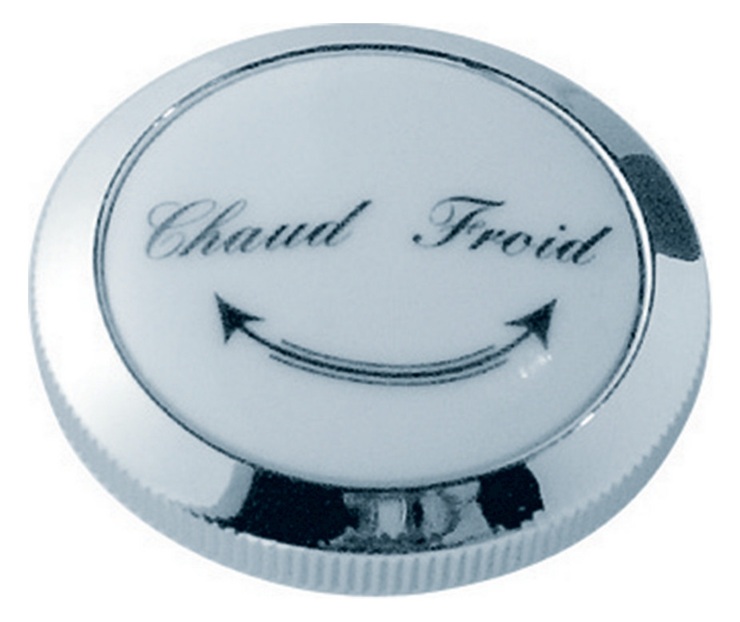 Ideal Standard JADO Zierkappe Chaud/Froid Retro für alle Einhebelmischer edelmessing H960455A9