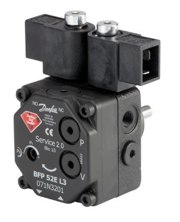Danfoss Ölbrennerpumpe BFP 52 E L5 mit 2 Magnetventilen, 40 l/h, Drehrichtung links, 071N3202